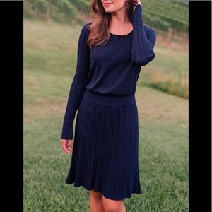 Gal Meets Glam navy Tiffany sweater dress - xl
